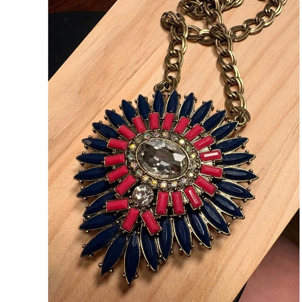 Premier Design Reversible Statement Necklace Women Multi Good Sunburst Boho
